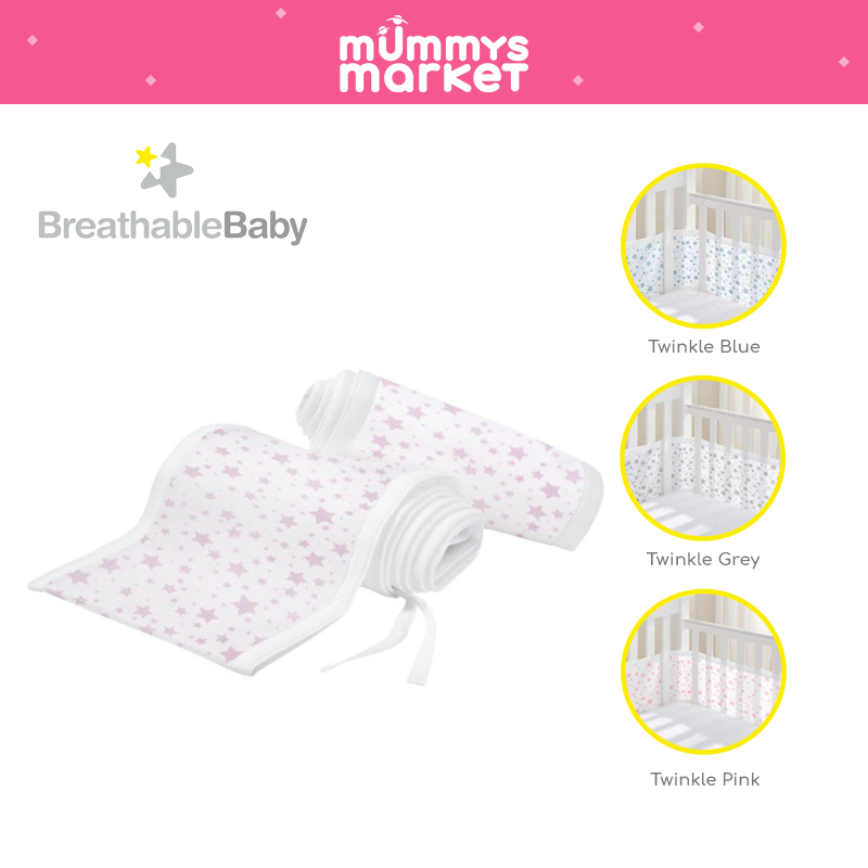 Breathable Baby 4-Sided Mesh Liner - Twinkle (Assorted Colors)